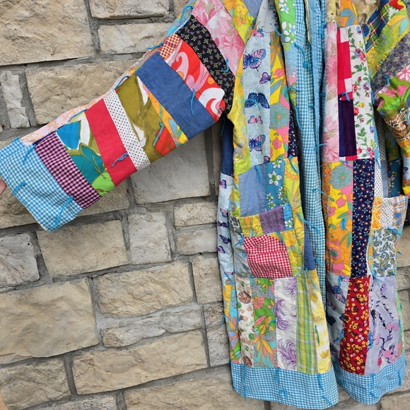 Upcycled Quilt Coat - Picture 6 of 10